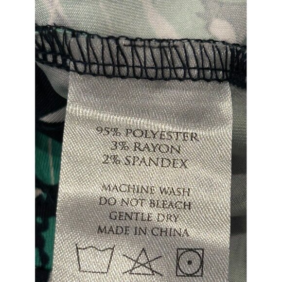 Mary Square Womens Tropical Leaf Print Dress XS Polyester/Rayon/Spandex - Picture 5 of 7